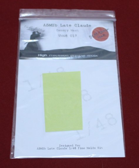 1/48 Mitsubishi A5M2b Late Claude canopy paint frame mask