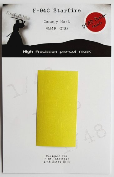 1/48 Lockheed F-94C canopy paint frame mask