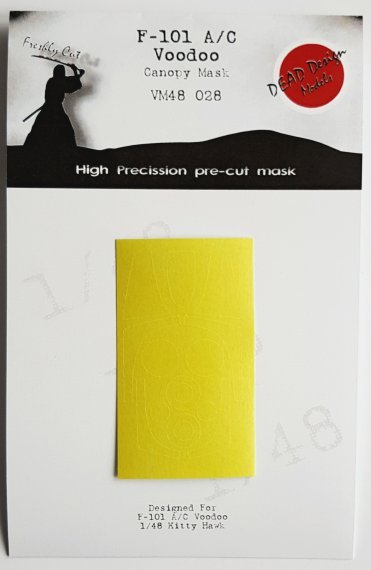 1/48 McDonnell F-101A/C Voodoo canopy paint frame mask