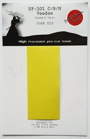 1/48 McDonnell RF-101A/C Voodoo canopy paint frame mask