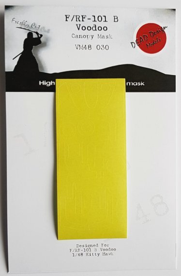 1/48 McDonnell F-101B Voodoo canopy paint frame mask