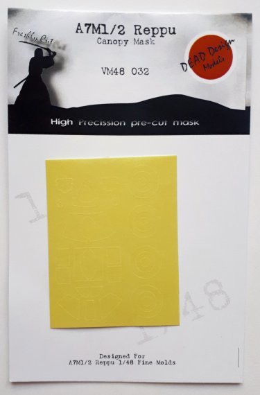 1/48 Mitsubishi A7M1/2 Reppu canopy paint frame mask