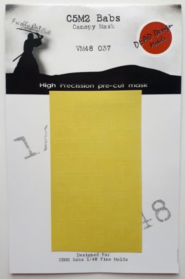 1/48 Mitsubishi C5M2 Babs canopy paint frame mask