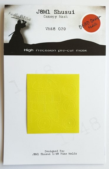1/48 Mitsubishi J8M1 Shusui canopy paint frame mask
