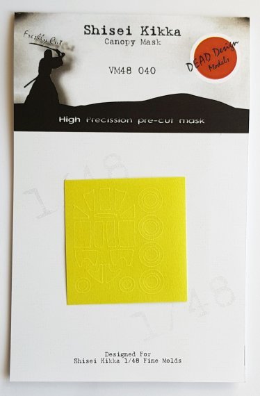 1/48 Nakajima J9N Kikka canopy paint frame mask