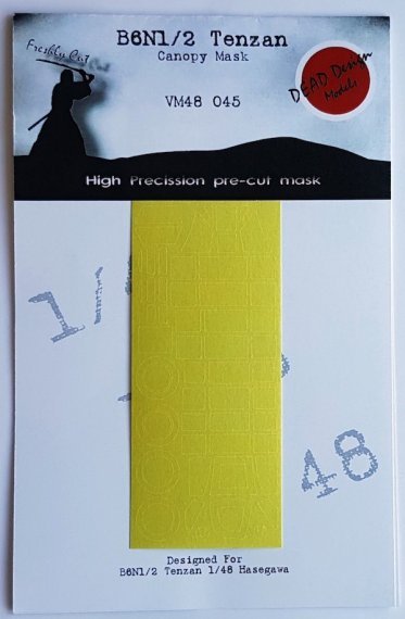 1/48 Nakajima B6N Tenzan canopy paint frame mask