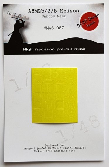 1/48 Mitsubishi A6M2b/3/5 Reisen canopy paint mask