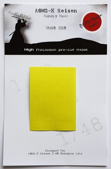 1/48 Mitsubishi A6M2-K Reisen canopy paint mask