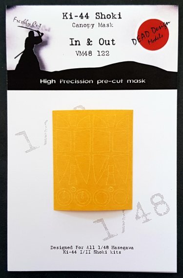 1/48 Nakajima Ki-44 Shoki canopy paint masks