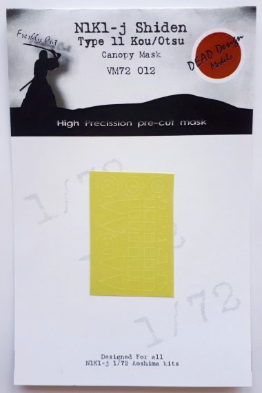 1/72 Kawanishi N1K1-Ja/ Jb Shiden canopy paint frame mask