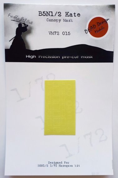 1/72 Nakajima B5N1/B5N2 Kate canopy paint frame mask