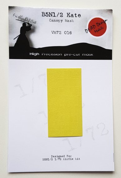 1/72 Nakajima B5N1/2 Kate canopy paint frame mask
