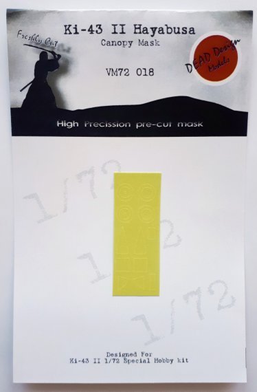 1/72 Nakajima Ki-43-II Hayabusa canopy paint frame mask