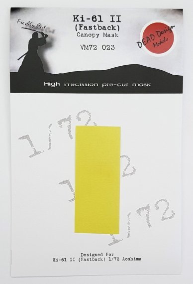 1/72 Kawasaki Ki-61-II KAI Hien canopy paint frame mask