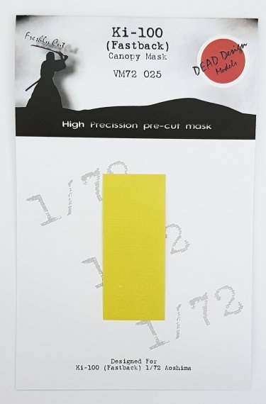 1/72 Kawasaki Ki-100 I canopy paint frame mask