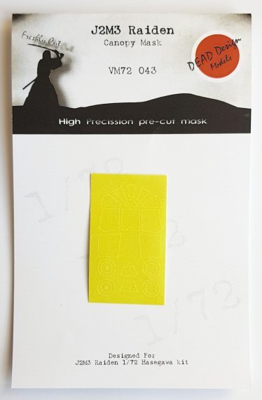 1/72 Mitsubishi J2M3 Raiden canopy paint frame mask