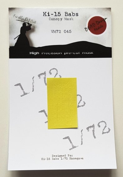 1/72 Mitsubishi Ki-15 Babs canopy paint frame mask