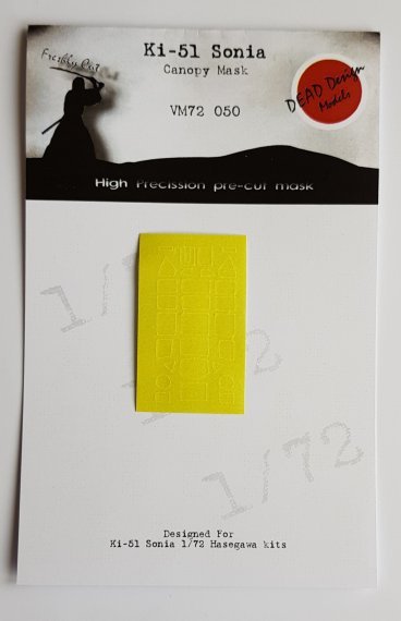 1/72 Mitsubishi Ki-51 Sonia canopy paint frame mask