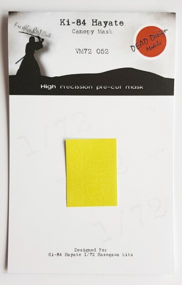 1/72 Nakajima Ki-84 Hayate canopy paint frame mask