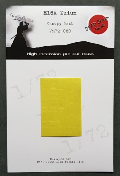 1/72 Aichi E16A Zuiun canopy paint mask
