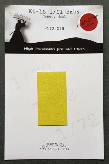 1/72 Mitsubishi Ki-15-I/II Babs canopy paint mask
