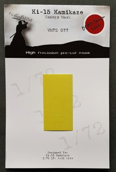 1/72 Mitsubishi Ki-15 Kamikaze canopy paint mask