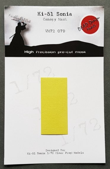 1/72 Mitsubishi Ki-51 Sonia canopy paint mask