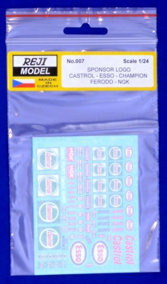 1/24 Sponsor Logo Castrol-Esso-NGK decal
