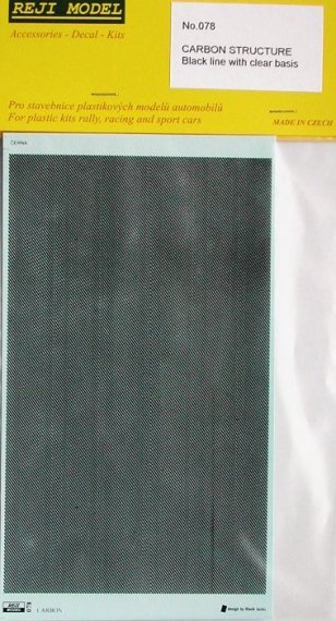 1/24 Carbon Structure (black line w/ clear basis)