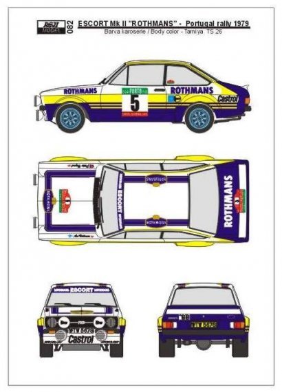 1/24 Ford Escort RS 1800 'Rothmans' Portugal 1979