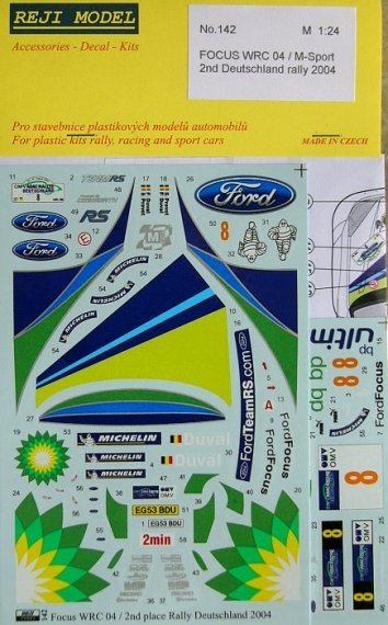 1/24 Ford Focus WRC 04 'BP' Rally Deutschland 2004