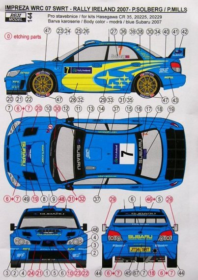 1/24 Transkit Impreza WRC SWRT  Rally Ireland 07