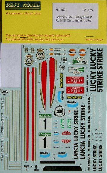 1/24 Lancia 037  Lucky Strike (Corte Ingls 1986)
