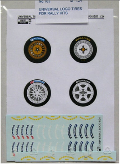 1/24 Universal Logo Tires (for Rally kits)