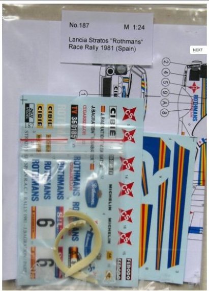1/24 Transkit Lancia Stratos Rothmans (Spain 1981)