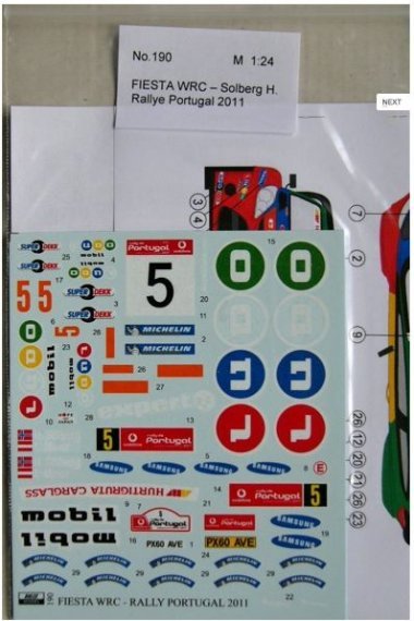 1/24 Ford Fiesta WRC (Rally Portugal 2011)