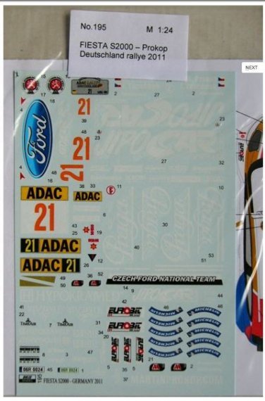 1/24 Ford Fiesta S2000 (Deutschland Rally 2011)