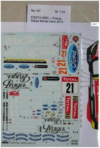 1/24 Ford Fiesta WRC (Rally Monte Carlo 2012)
