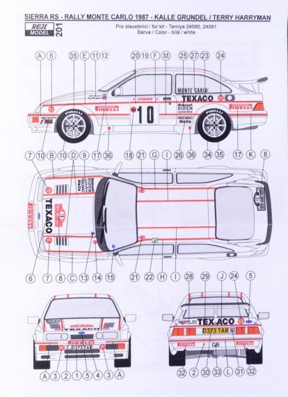 1/24 Transkit Sierra RS Rally Monte Carlo 1987