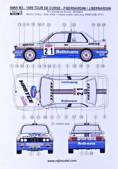 1/24 BMW M3  1989 Tour De Corse