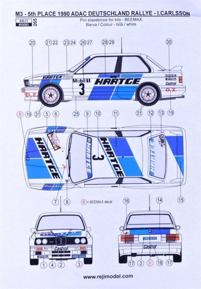 1/24 BMW M3  1990 ADAC Deutschland