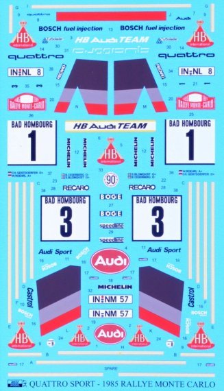 1/24 Quattro Sport Rally Monte Carlo 1985