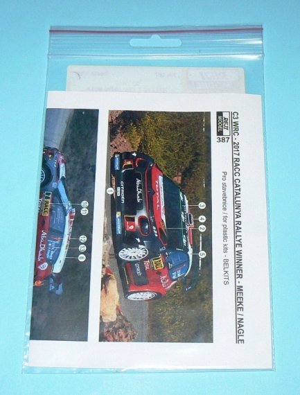 1/24 Citroen C3 WRC Rallye Catalunya 2017 decal