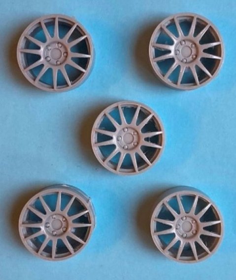 1/24 P 206 WRC EVO Corse Fondmetal wheels 18