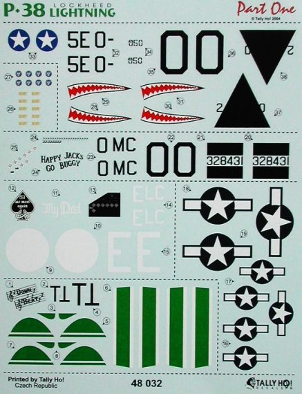 1/48 P-38 Lightning Part I.