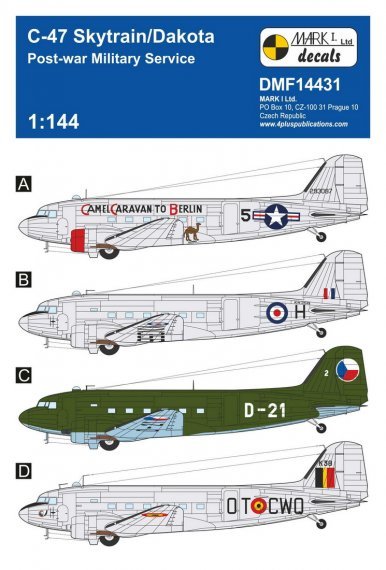 1/144 Douglas C-47 Skytrain/Dakota Post-war Military Service