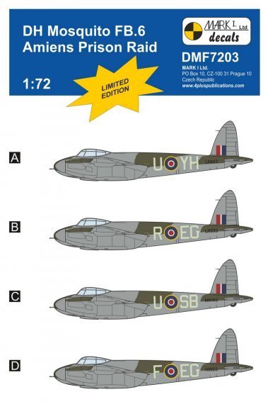 1/72 De Havilland Mosquito FB.VI Amiens Prison Raid