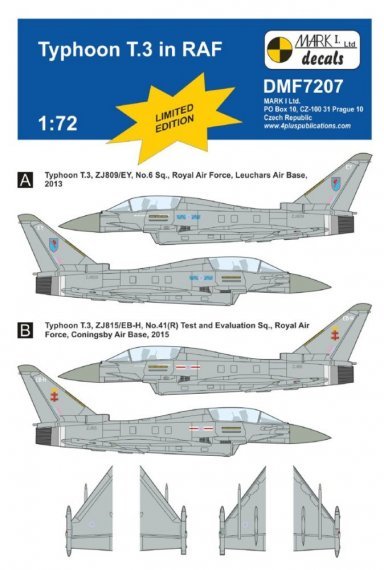 1/72 Decals Typhoon T.3 in RAF