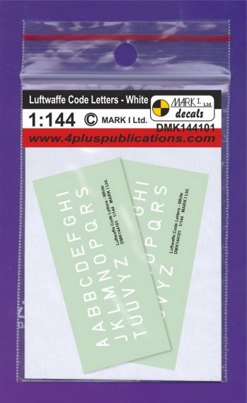 1/144 Luftwaffe Code Letters White, 2 sets