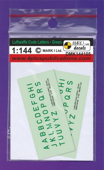 1/144 Luftwaffe Code Letters Green